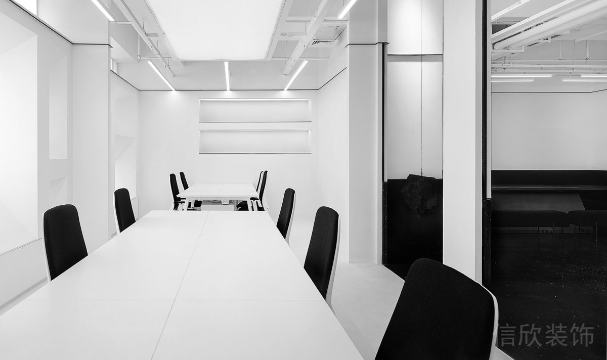 工業(yè)風辦公室會議室直線式設計