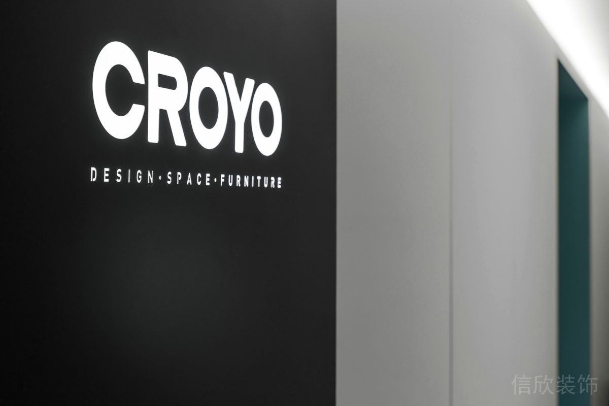 黑白強(qiáng)烈對比形象版led燈飾設(shè)計(jì)辦公室大廳