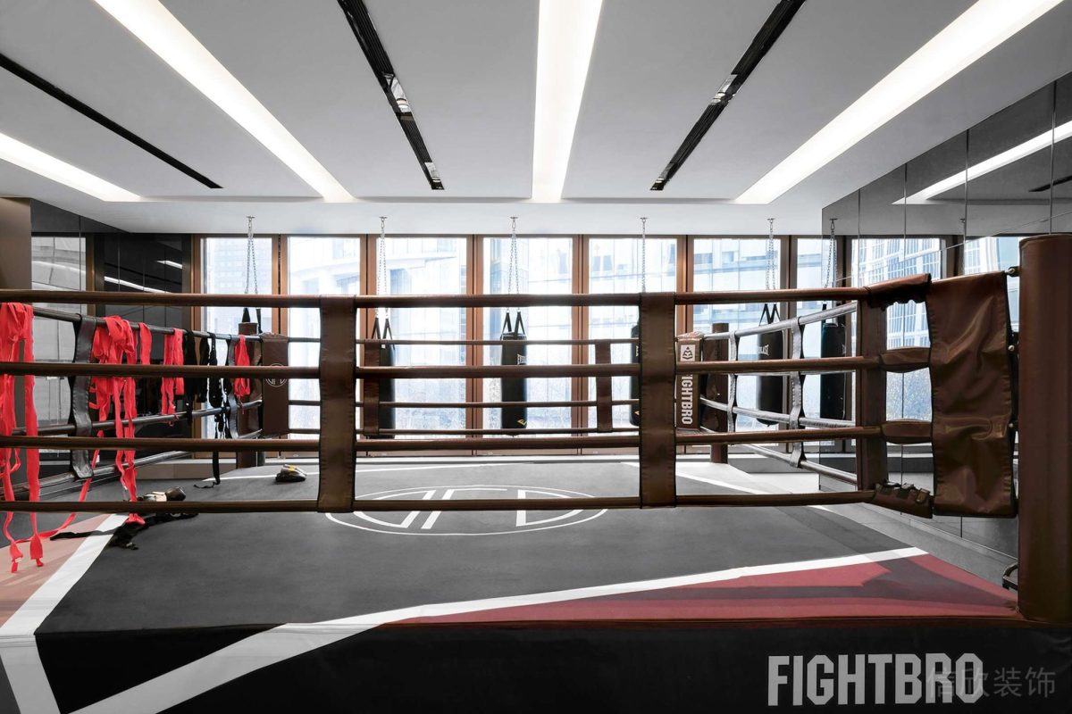 健身房裝修拳擊競賽場裝修軟包彈力設(shè)計(jì)