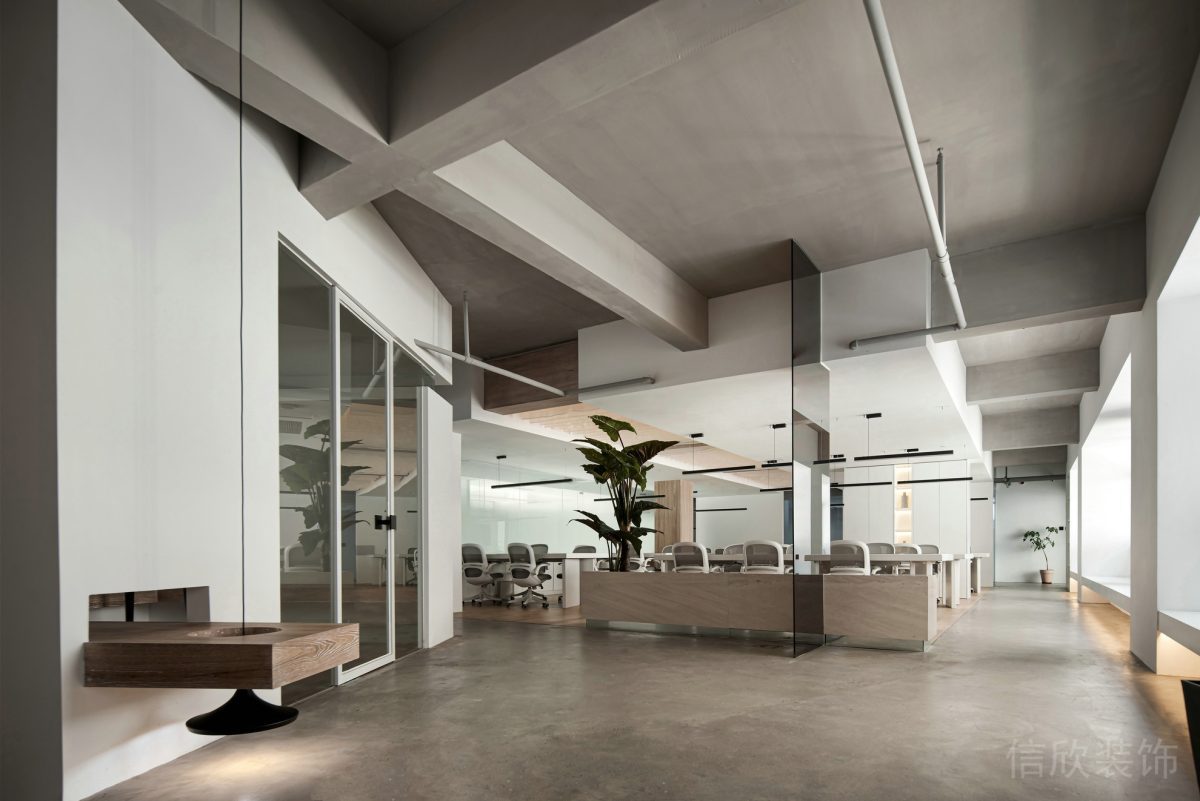 現(xiàn)代中式工業(yè)風(fēng)天花板辦公室裝修設(shè)計(jì)