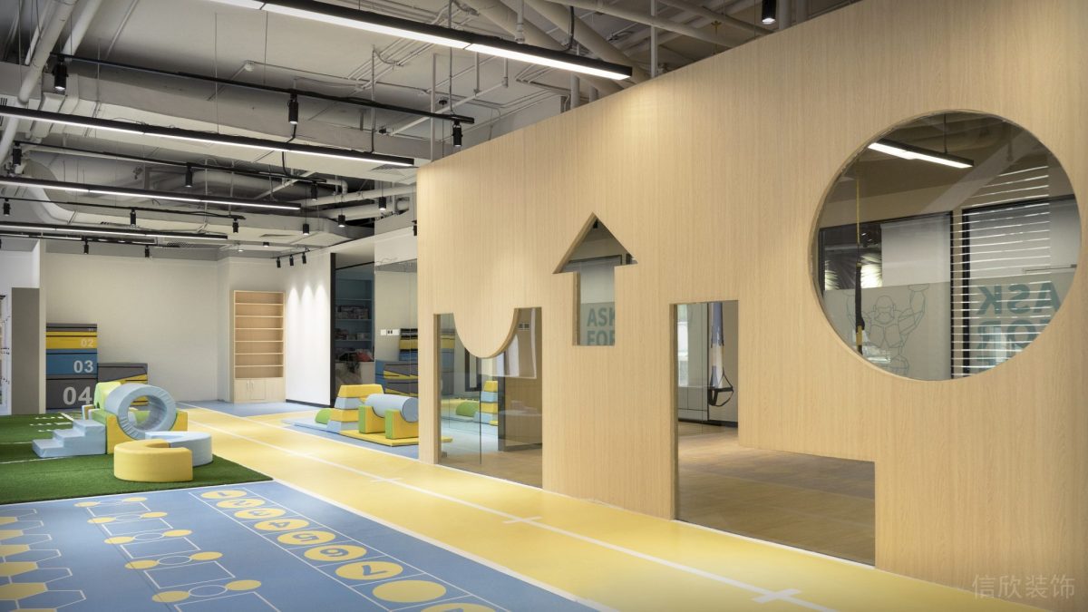 娛樂區(qū)兒童涂鴉地毯瑜伽培訓(xùn)機(jī)構(gòu)設(shè)計(jì)圖