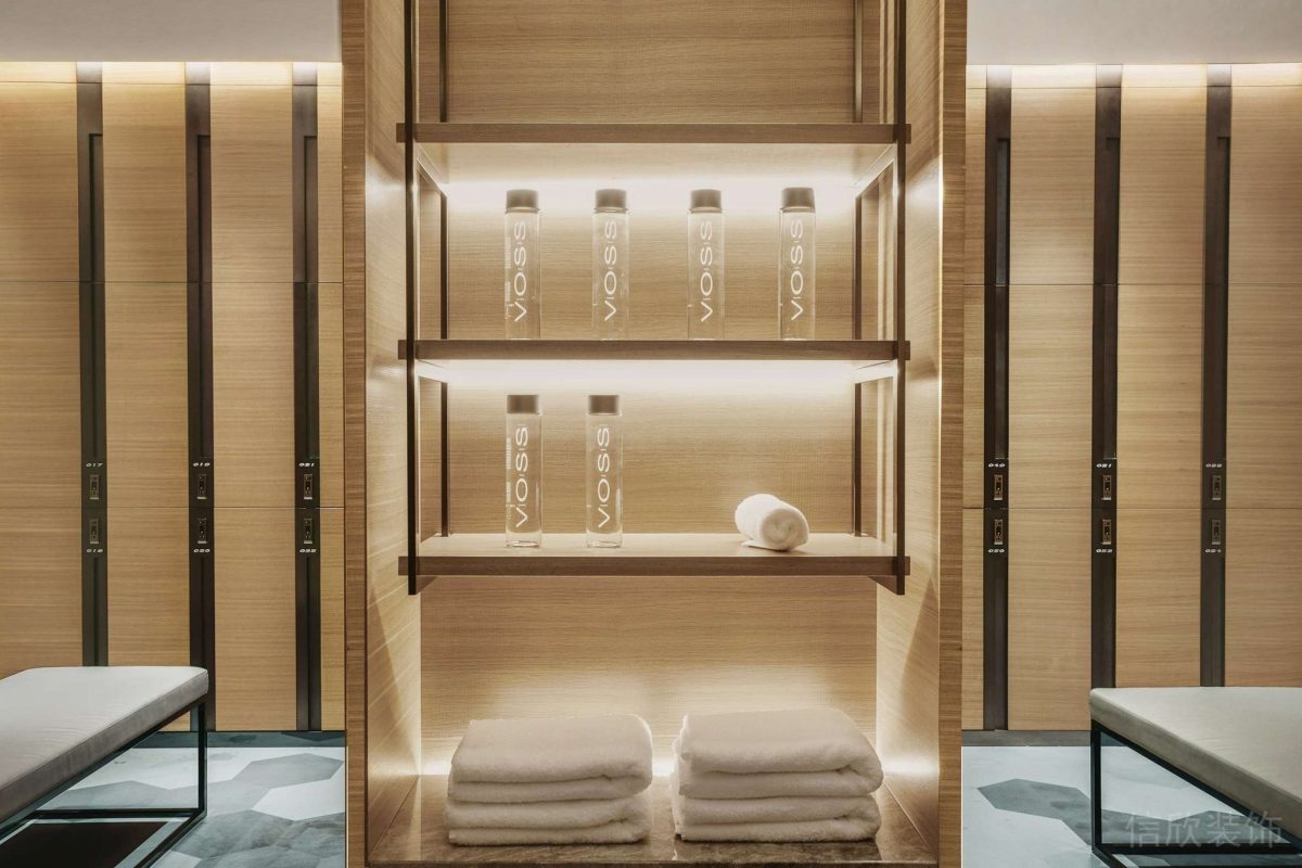 原木風(fēng)裝修木柜更衣室儲物柜瑜伽機(jī)構(gòu)設(shè)計圖