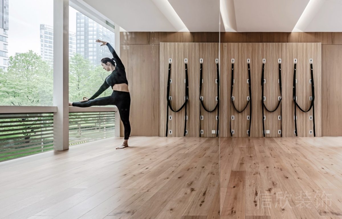 原木風(fēng)裝修設(shè)計(jì)瑜伽舞蹈機(jī)構(gòu)禪柔室