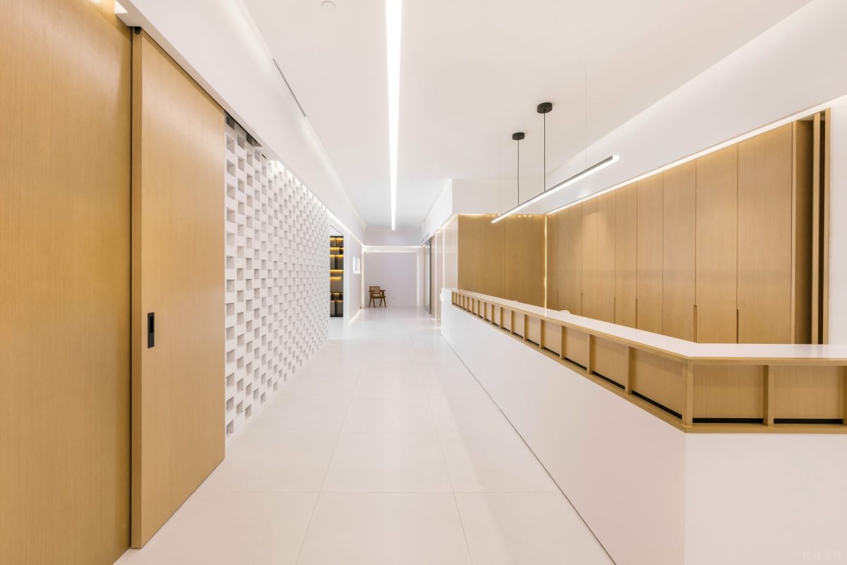 原木簡約風(fēng)辦公空間接待區(qū)裝修設(shè)計(jì)