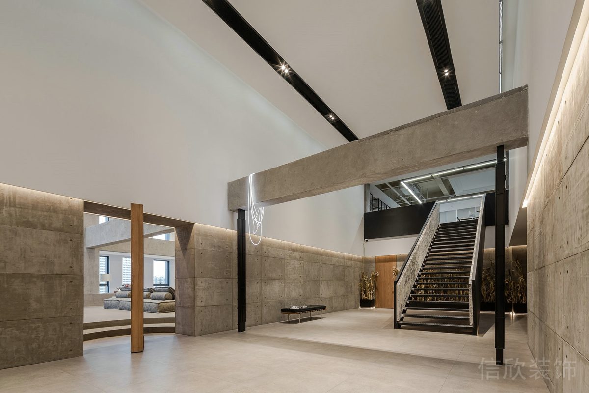 自然現(xiàn)代風(fēng)辦公空間樓梯裝修設(shè)計