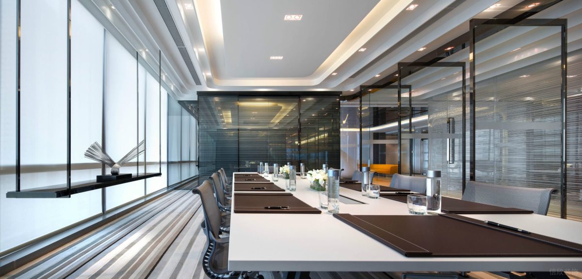 辦公室金屬玻璃偏軸門旋轉(zhuǎn)門會議室裝修