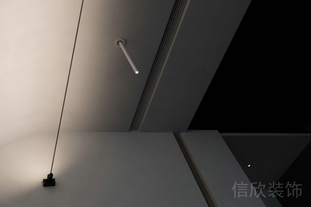 壁掛式暖色調(diào)射燈設(shè)計(jì)條形筆形射燈辦公室