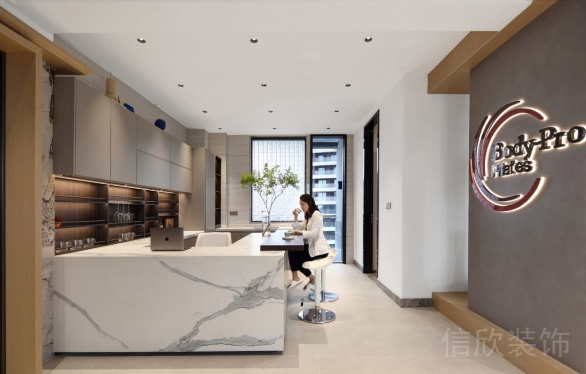 大理石前臺桌裝修設(shè)計效果圖吸頂燈led瑜伽機構(gòu)設(shè)計