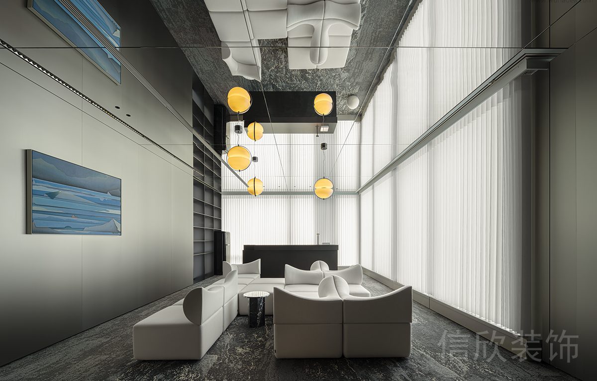 燈飾設(shè)計(jì)圖裝修遮光智能窗簾設(shè)計(jì)辦公室休息區(qū)裝修圖