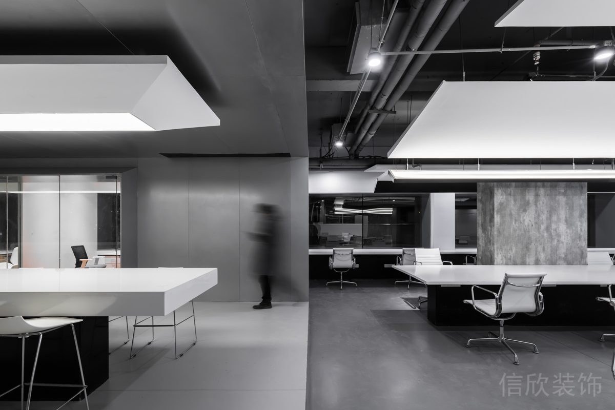 工業(yè)風(fēng)裝修設(shè)計效果圖會議室裝修長桌地板設(shè)計圖