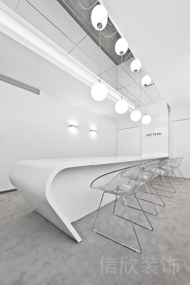 弧線工作桌定制未來科技感工作區(qū)域辦公室金屬設(shè)計圖