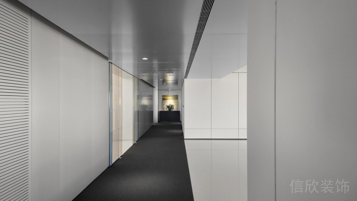 極簡風辦公室效果中央空調(diào)過道設(shè)計圖