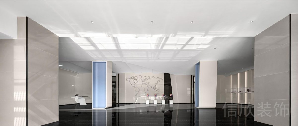 棋藝少兒培訓(xùn)機構(gòu)大理石大廳設(shè)計效果圖瓷磚