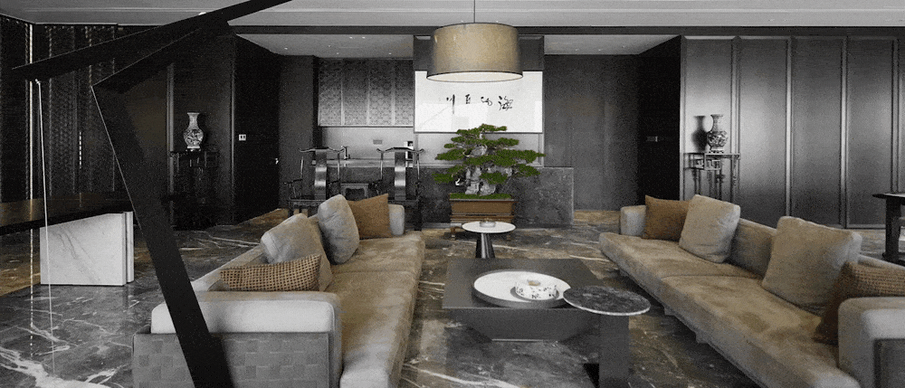 絨面布藝沙發(fā)裝修商務(wù)風(fēng)效果圖工作室設(shè)計(jì)圖