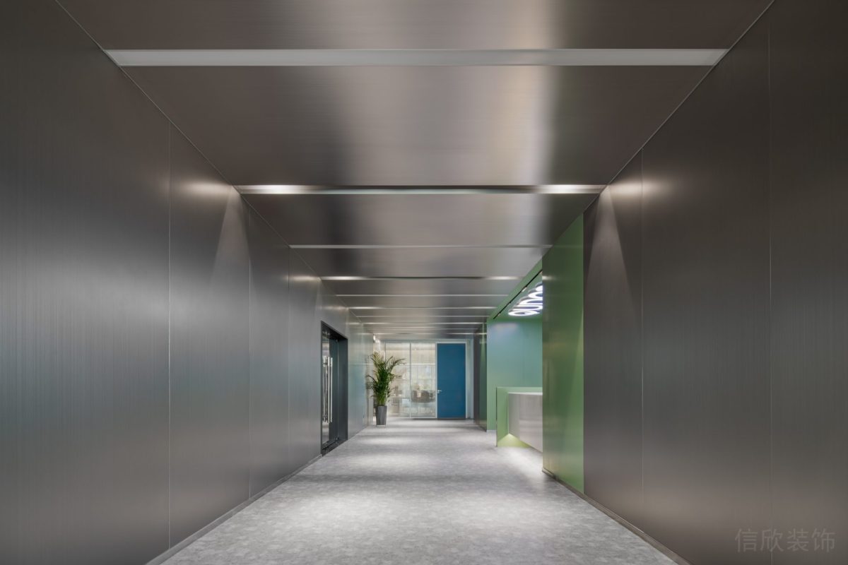 金屬設(shè)計(jì)環(huán)形效果直線式過(guò)道辦公室極簡(jiǎn)風(fēng)燈飾