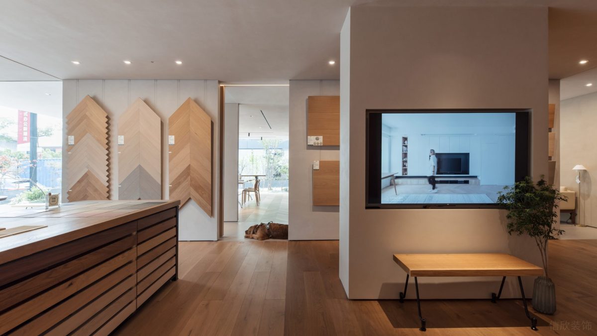 木飾面裝修內(nèi)嵌式墻體裝修長桌半墻設(shè)計(jì)工作臺