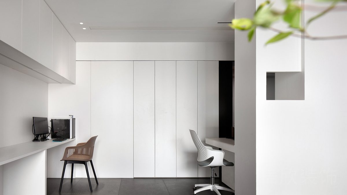 木質(zhì)中式風(fēng)榫卯結(jié)構(gòu)設(shè)計(jì)過道瓷磚簡(jiǎn)約風(fēng)辦公室裝修設(shè)計(jì)