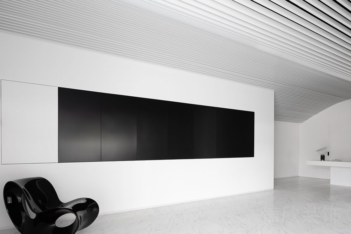 內(nèi)嵌式顯示屏裝修客廳辦公室設(shè)計圖裝修極簡風(fēng)