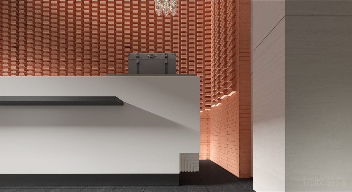 前臺辦公室裝修設(shè)計效果簡約風(fēng)細節(jié)處理極簡風(fēng)效果圖