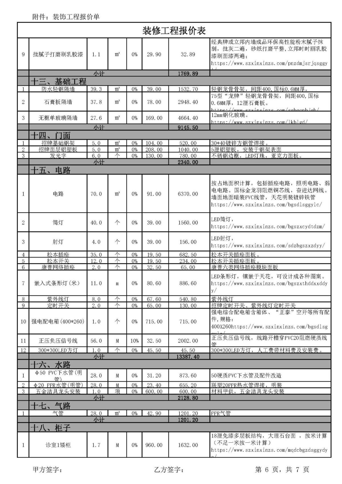牙科診所電路報價單