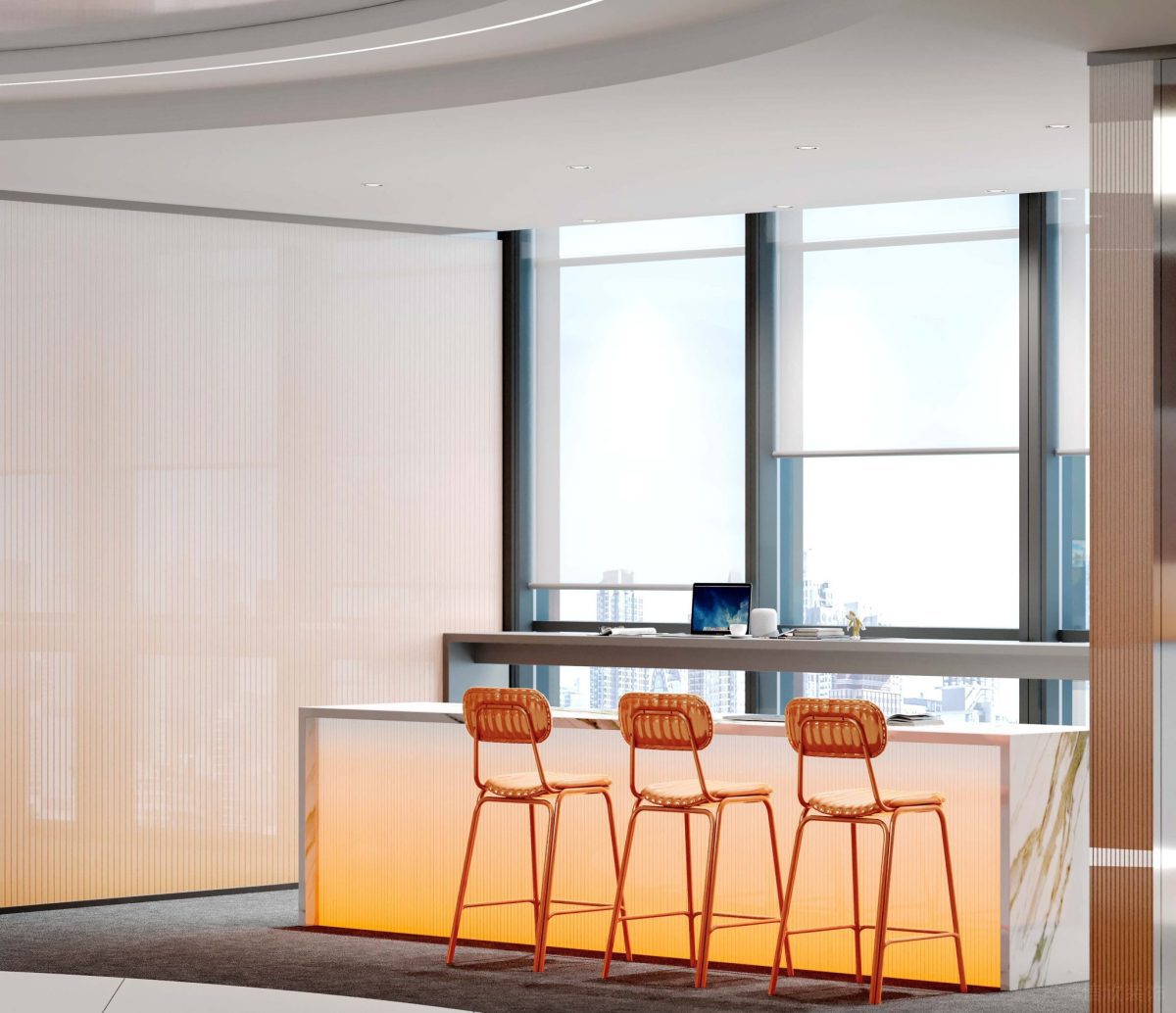 辦公室臨窗吧臺